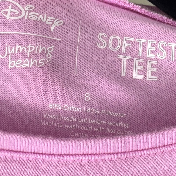 Disney Jumping Beans Softest Tee, Elsa , T-Shirt, Ruffled Bottom, Pink, Size 8 - Picture 3 of 3